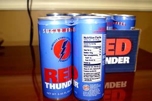 1 can (12 oz) Red Thunder Sugar Free Energy Drink