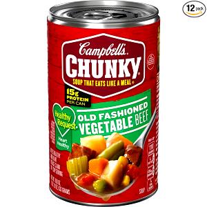 1 can (15 oz) Chunky Vegetable Beef