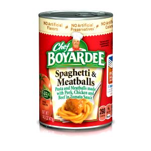 1 Can (15 Oz) Pasta with Tomato Sauce and Meat or Meatballs (Canned)