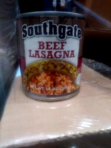 1 can (213 g) Beef Lasagna