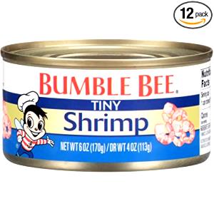 1 Can (4.5 Oz), Drained Shrimp (Canned)