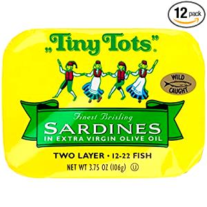 1 can (85 g) Tiny Brisling Sardines in Olive Oil