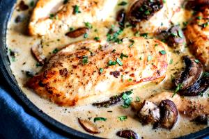 1 chicken breast Sherry Cream Chicken