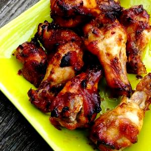 1 Chicken Wing With Sauce Chicken or Turkey Teriyaki (Chicken or Turkey with Soy-Based Sauce)