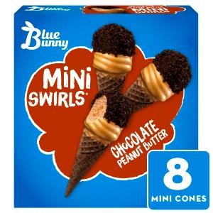 1 cone (44 g) Mini Swirls Peanut Butter