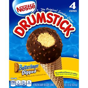 1 cone (90 g) Butterfinger Dipped Drumstick