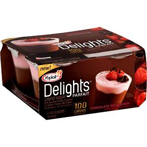 1 container (113 g) Delights Parfait Lowfat Yogurt - Chocolate Raspberry