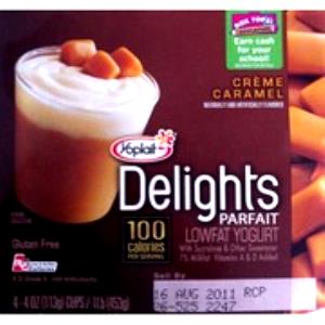 1 container (113 g) Delights Parfait Lowfat Yogurt - Creme Caramel