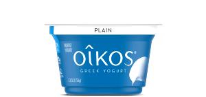 1 container (113 g) Oikos Organic Nonfat Plain Greek Yogurt (4 oz)