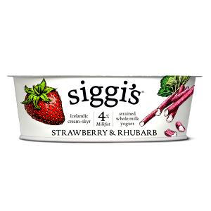 1 container (125 g) Strained Whole Milk Yogurt - Strawberry & Rhubarb