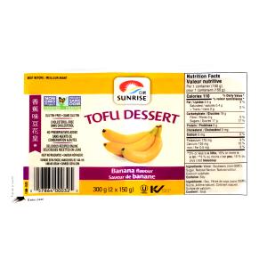 1 container (150 g) Banana Tofu Dessert