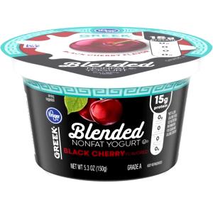 1 container (150 g) Greek Blended Black Cherry Nonfat Yogurt