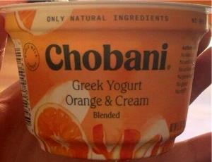 1 container (150 g) Greek Blended Yogurt - Tangerine