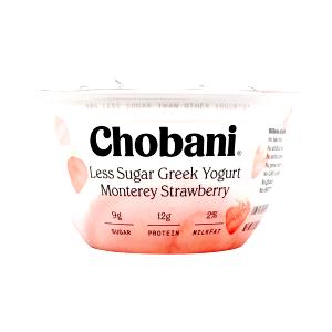 1 container (150 g) Less Sugar Greek Yogurt Monterey Strawberry