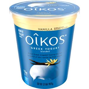 1 container (150 g) Oikos Traditional Greek Yogurt - Pina Colada