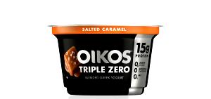 1 container (150 g) Oikos Triple Zero - Salted Caramel