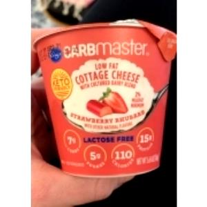 1 container (160 g) CARBmaster Low Fat Cottage Cheese Strawberry Rhubarb