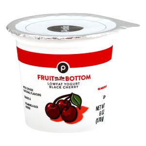 1 container (170 g) Black Cherry Fruit on The Bottom Yogurt