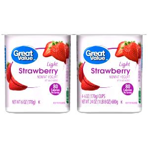 1 container (170 g) Fat Free Light Strawberry Orange Yogurt