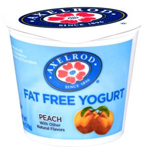 1 container (170 g) Fat Free Peach Yogurt