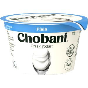 1 container (170 g) Fat Free Plain Greek Yogurt