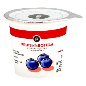 1 container (170 g) Fruit on the Bottom Low Fat Yogurt - Blueberry