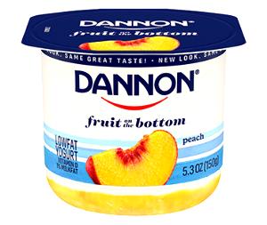 1 container (170 g) Fruit on the Bottom Yogurt - Peach