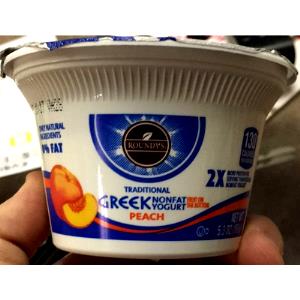 1 container (170 g) Greek Nonfat Strained Yogurt - Peach