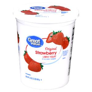 1 container (170 g) Light Fat Free Strawberry Yogurt