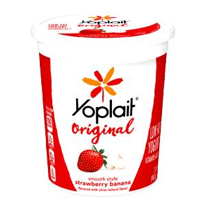 1 container (170 g) Light Strawberry Banana Yogurt