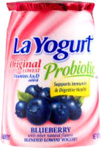 1 container (170 g) Lowfat Blended Blueberry Yogurt