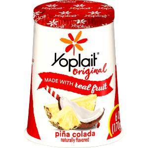 1 container (170 g) Lowfat Pina Colada Yogurt