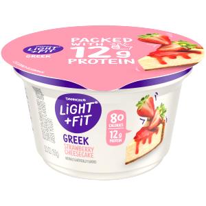 1 container (170 g) Nonfat Yogurt Strawberry Cheesecake