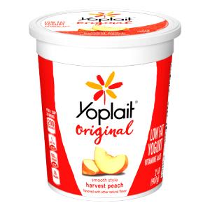 1 container (170 g) Peach Yogurt