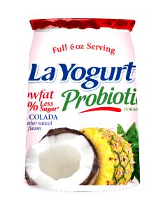 1 container (170 g) Reduced Fat Blended Pina Colada Yogurt (6 oz)