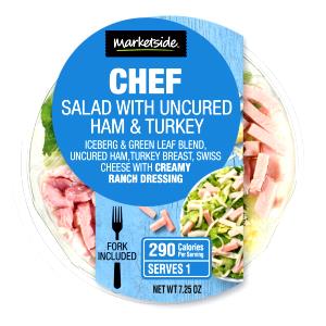 1 container (206 g) Chef Salad with Uncured Ham & Turkey