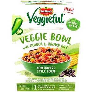 1 container (210 g) Veggieful Veggie Bowl Southwest Style Corn