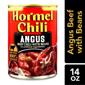 1 container (283 g) Angus Beef Steak Chili with Beans