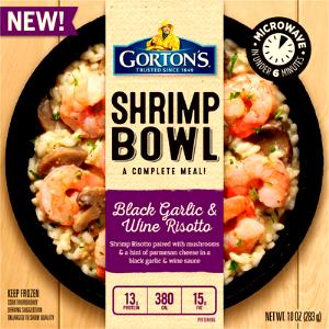 1 container (283 g) Shrimp Bowl Black Garlic & Wine Risotto