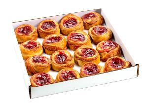 1 Container (3 Oz) Fruit Danish Pastry (Includes Apple, Cinnamon, Raisin, Lemon, Raspberry, Strawberry)