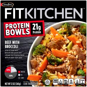 1 container (340 g) Fit Kitchen Bowls Beef with Broccoli