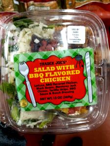 1 container (369 g) Salad with BBQ Flavored Chicken