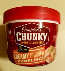 1 container (432 g) Chunky Creamy Chicken & Dumplings