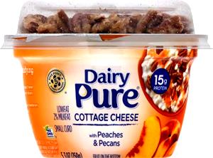 1 container (5.3 oz) Mix-Ins Cottage Cheese with Peaches & Pecans