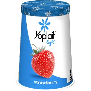 1 container (6 oz) Fat Free Strawberry Yogurt