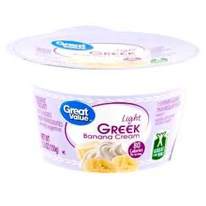 1 container (6 oz) Light Banana Cream Yogurt