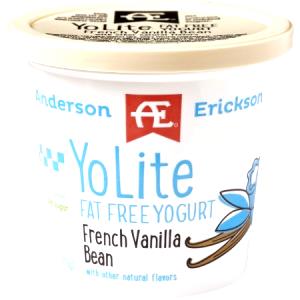 1 container (6 oz) Light Fat Free Vanilla Bean Yogurt