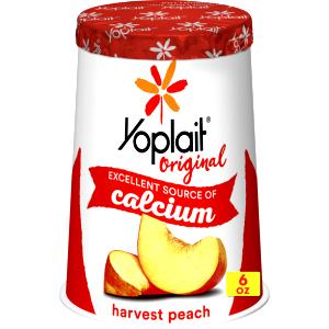 1 container (6 oz) Original 99% Fat Free Yogurt - Harvest Peach (6 oz)