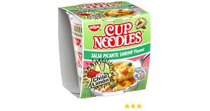 1 container (64 g) Cup Noodles Salsa Picante Shrimp Flavor