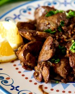 1 Container Chicken Liver, Pan-Fried